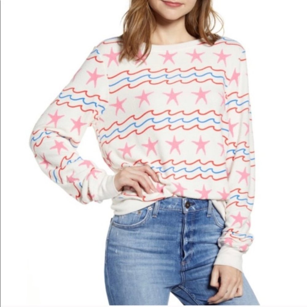 Wildfox NWT Starfish & waves sweater Sz. S